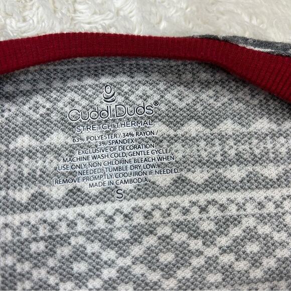 Cuddl Duds Stretch Thermal Fair Isle pattern - lot of two, size small - Picture 6 of 9